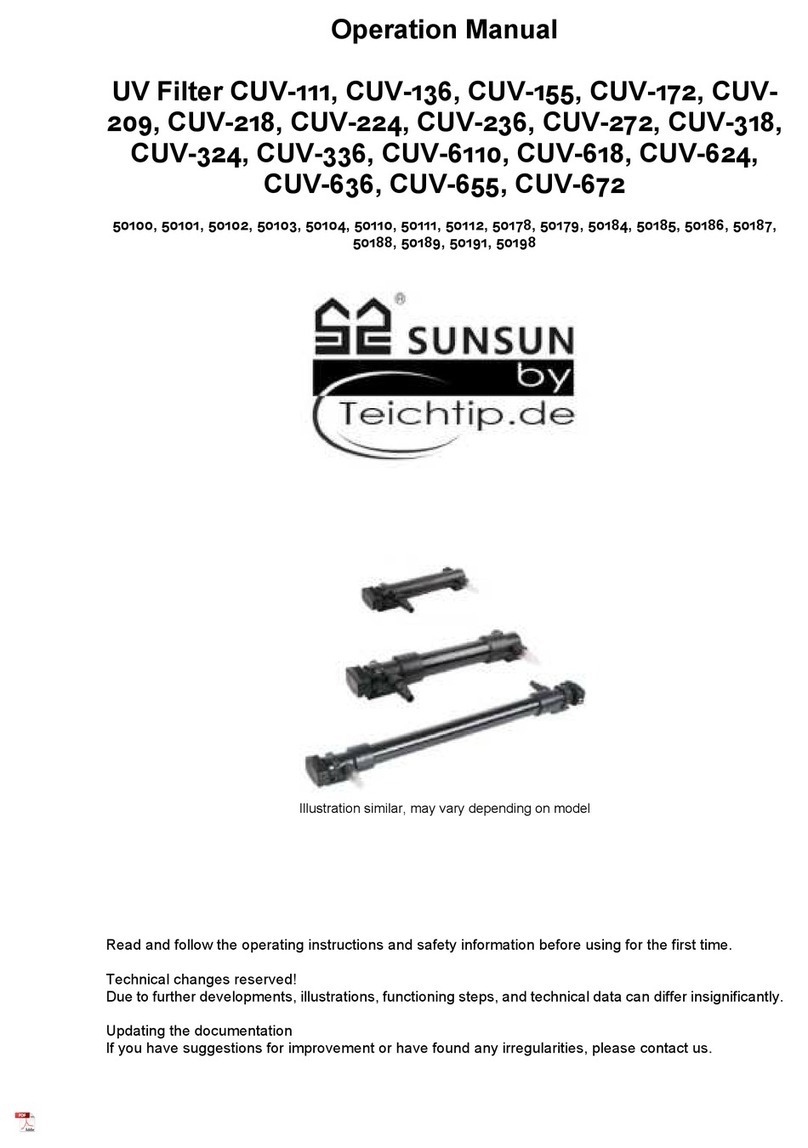 TeichTip SUNSUN UV-111 Operation manual