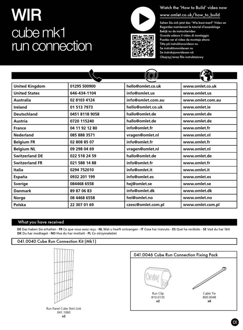 Omlet WIR cube mk1 run User manual