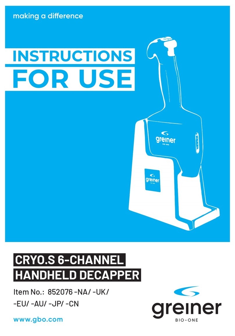 GREINER 852076-NA Instructions for use