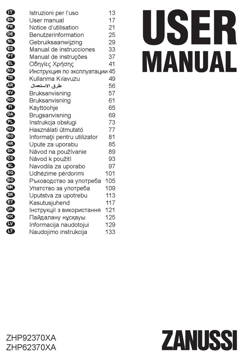 Zanussi ZHP92370XA user manual