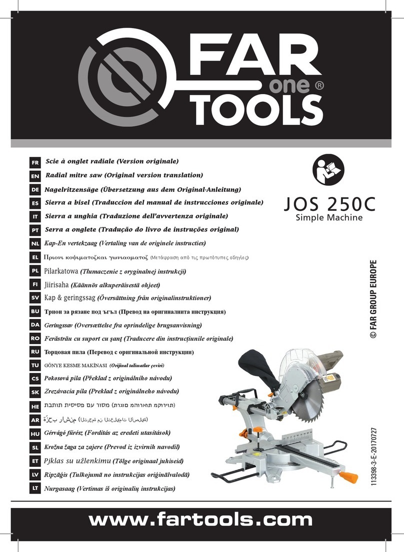 Far Tools JOS 250C User manual