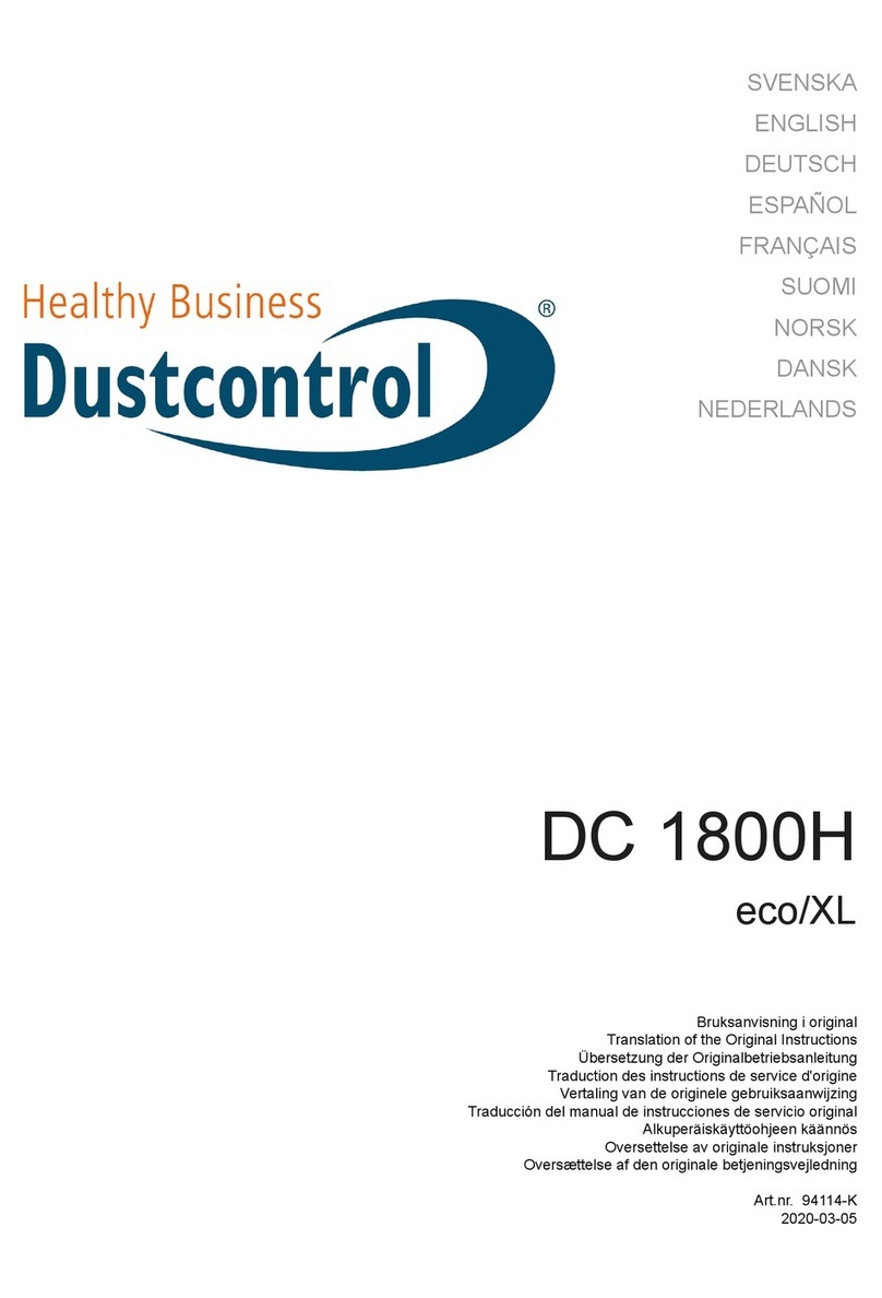 Dustcontrol DC 1800H eco/XL User manual