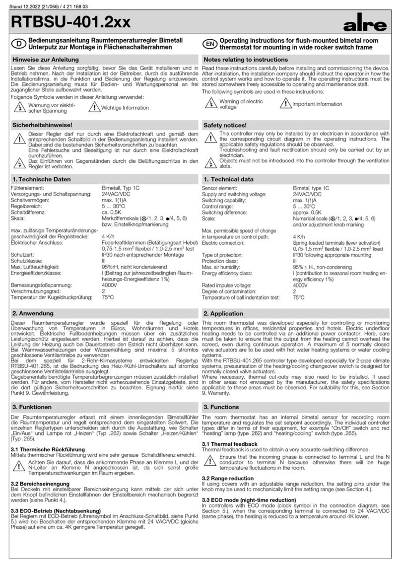 alre RTBSU-401.2 Series operating instructions