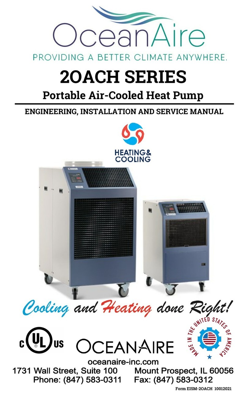 OCEANAIRE 2OACH Series Engineering, installation and service manual OCEANAIRE 2OACH Series Engineering, installation and service manual