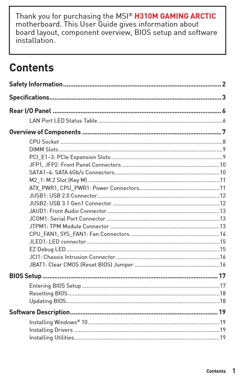 MSI H310M GAMING ARCTIC user guide
