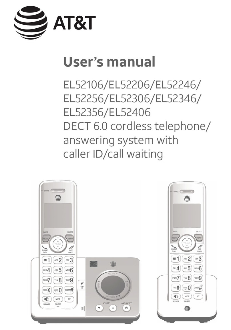 AT&T EL52206 User manual