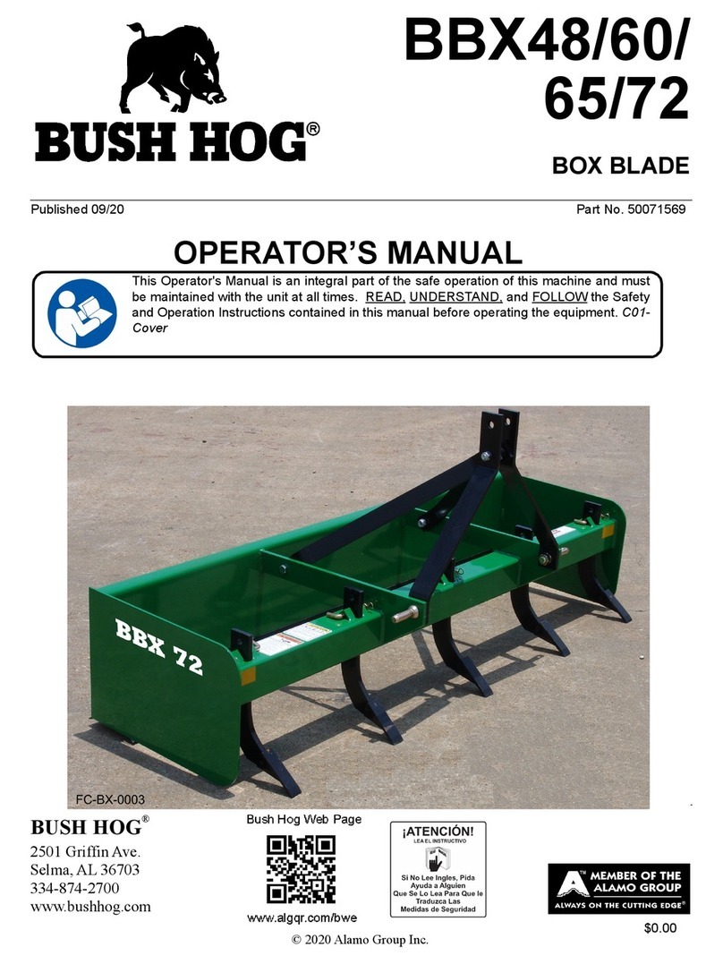 Bush Hog BBX48 Operator's manual