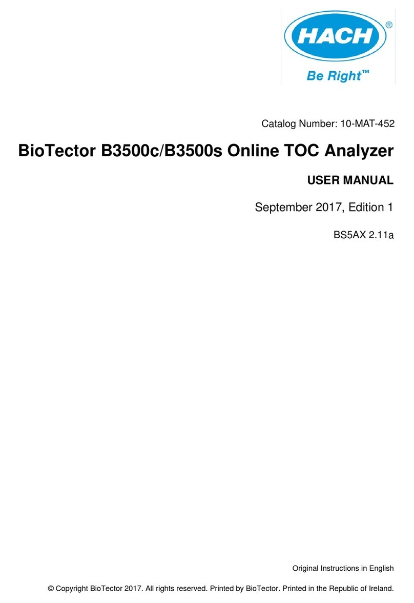 Hach BioTector B3500s User manual