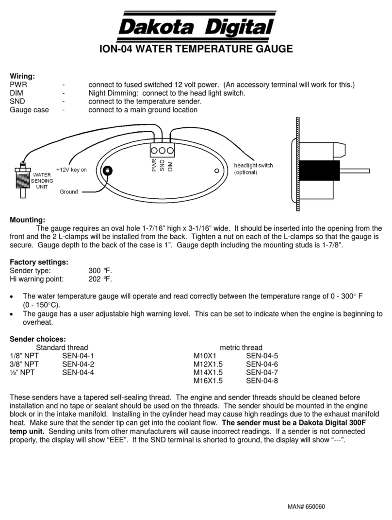 Dakota Digital ION-04 quick start guide