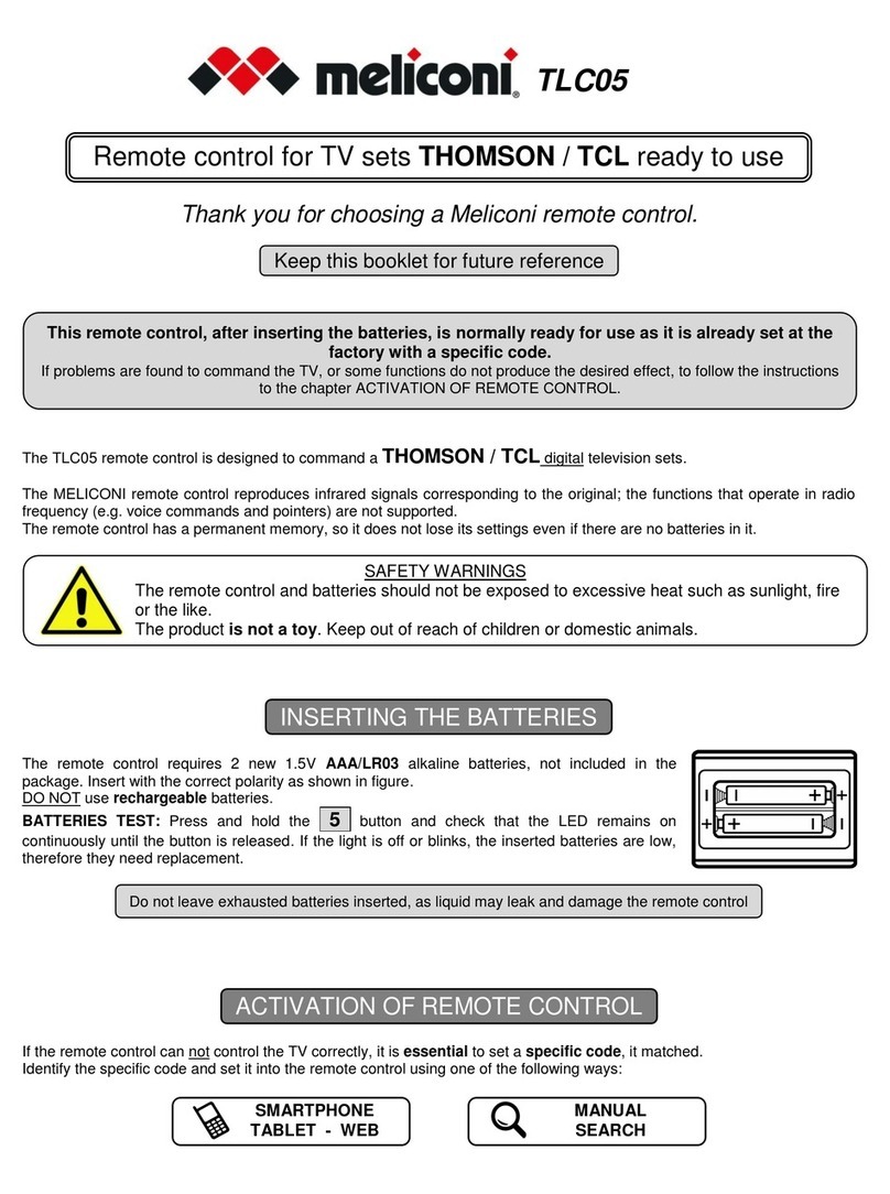 MELICONI TLC05 User manual