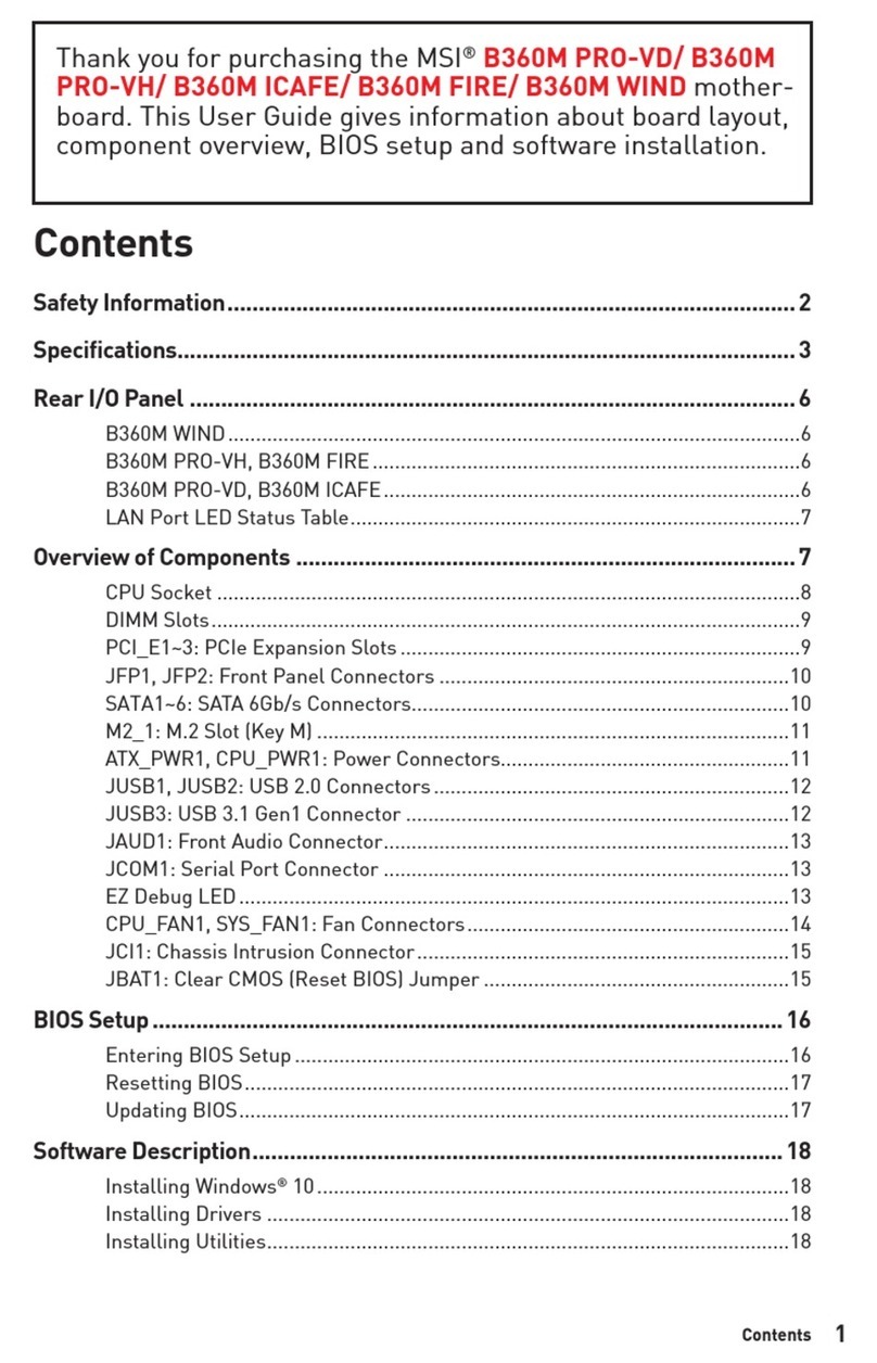 MSI B360M PRO-VD User manual MSI B360M PRO-VD User manual
