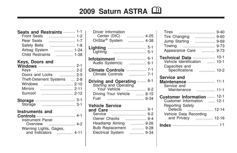Saturn ASTRA 2009 User manual