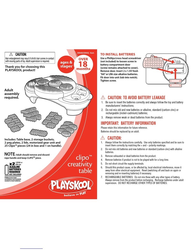 Hasbro Playskool Clipo quick start guide
