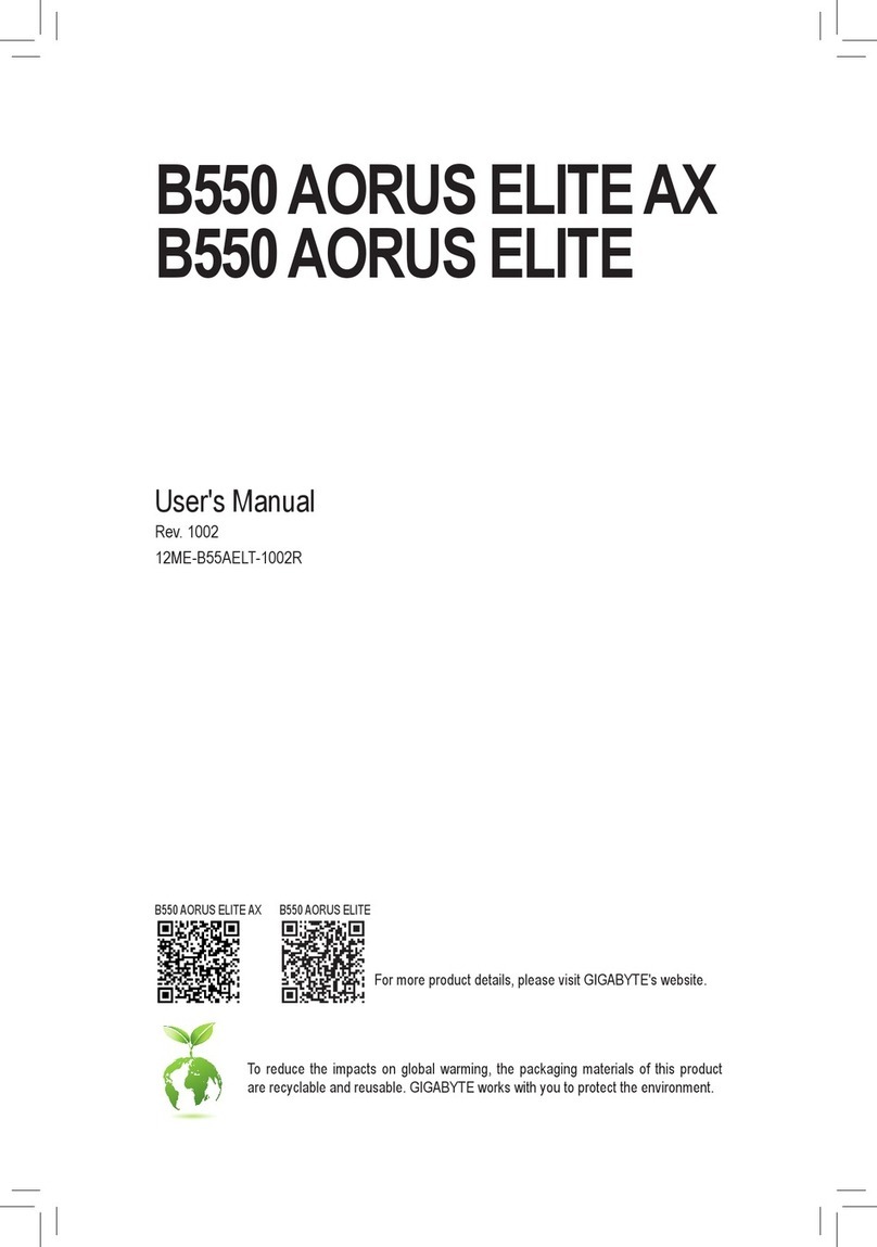 Gigabyte B550 AORUS ELITE AX user manual