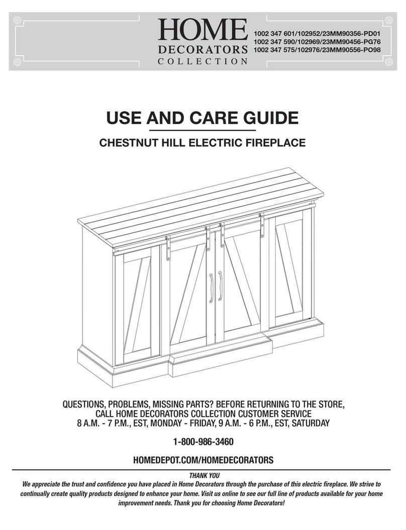 Home Decorators Collection CHESTNUT HILL 23MM90356-PD01 User manual
