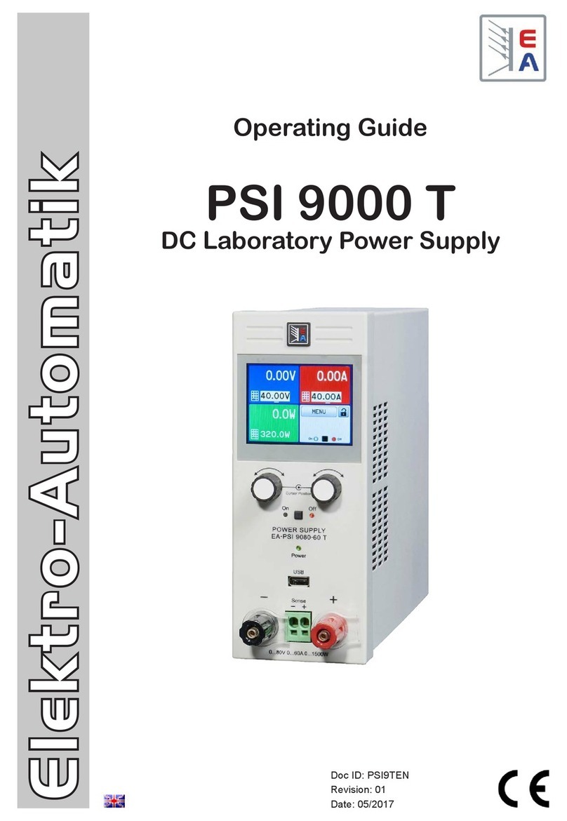 Elektro-Automatik PSI 9040-20 T operating guide