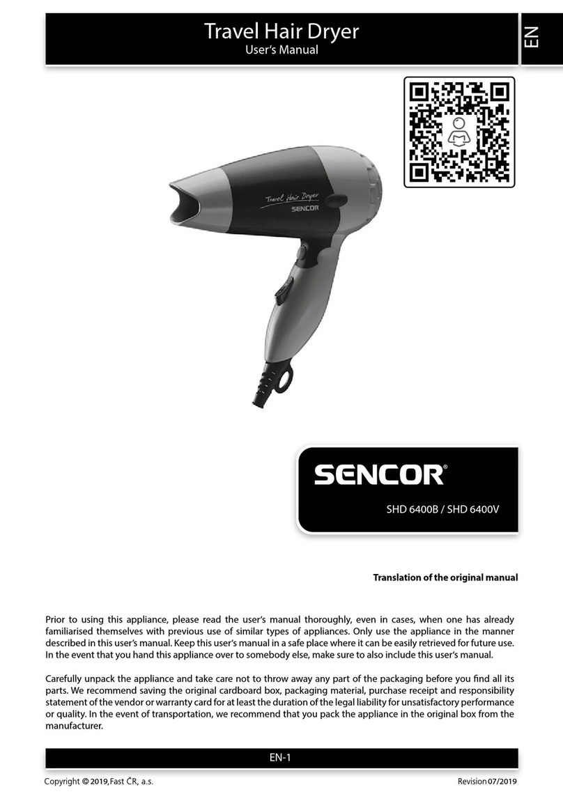 Sencor SHD 6400B User manual