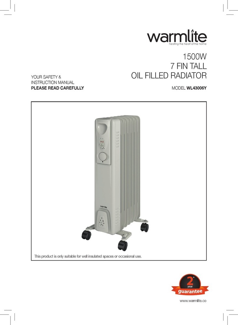 Warmlite WL43006Y instruction manual Warmlite WL43006Y instruction manual