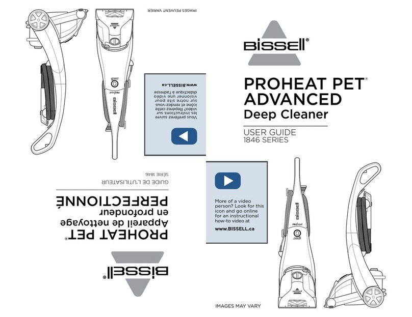Bissell PROHEAT PET ADVANCED 1846 Series User manual