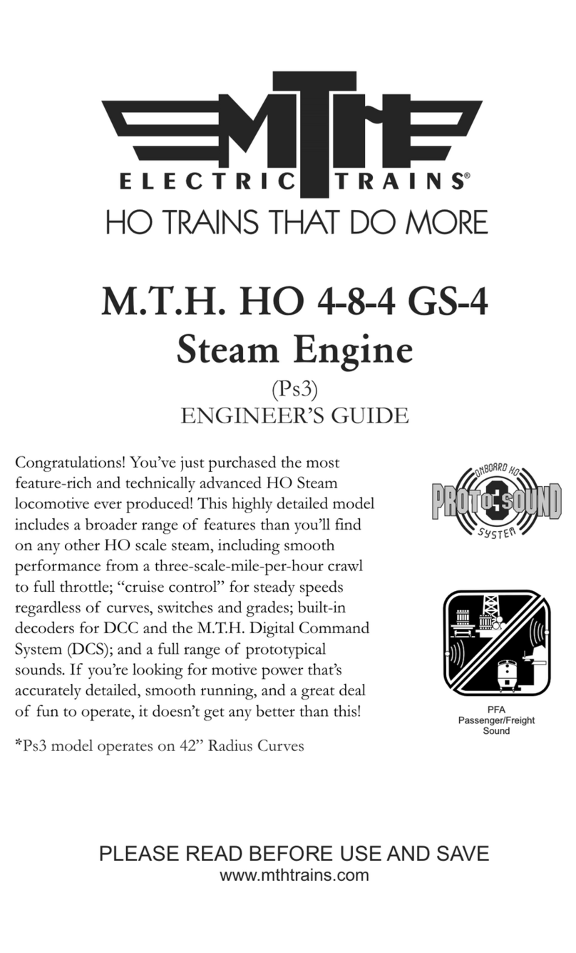 M.T.H. HO 4-8-4 GS-4 Steam Engine Engineer's guide
