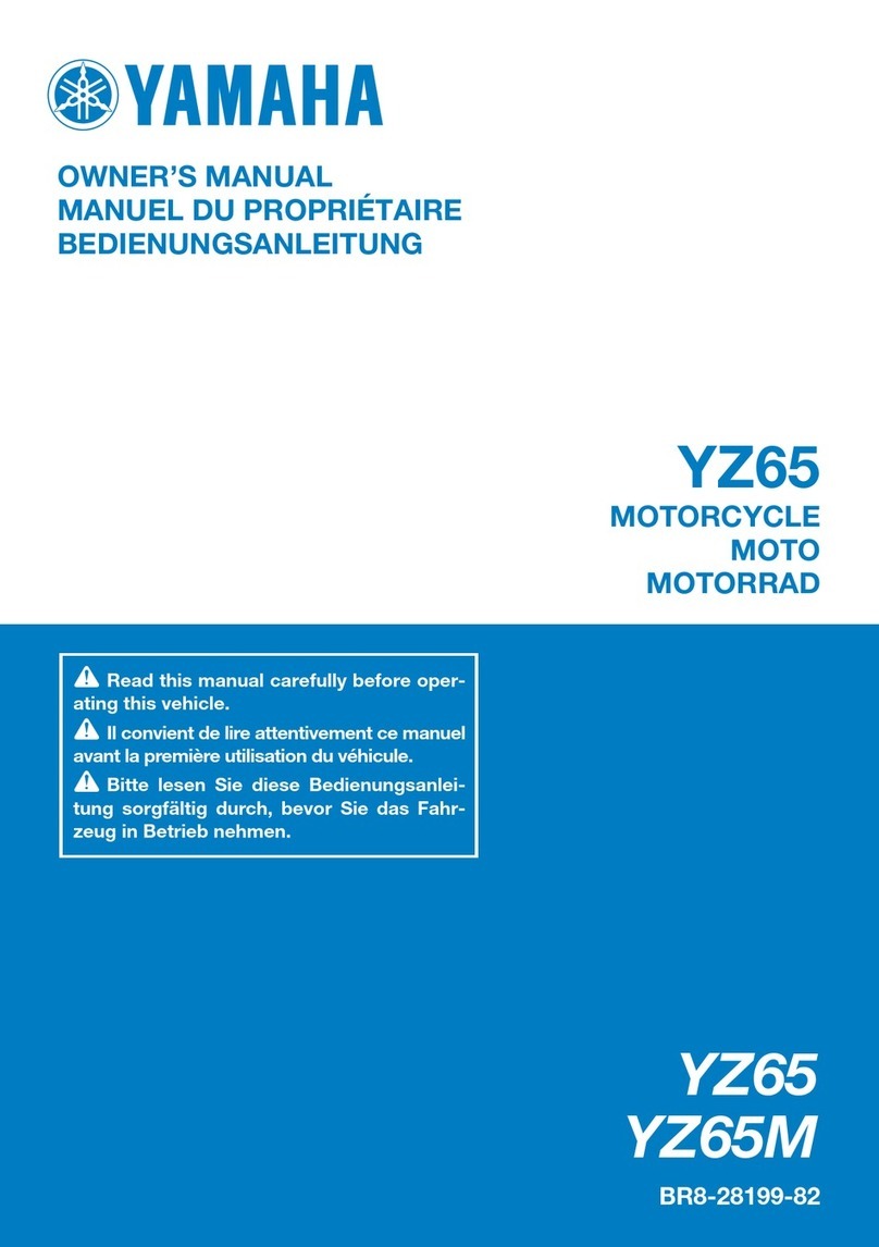 Yamaha YZ65M owner's manual