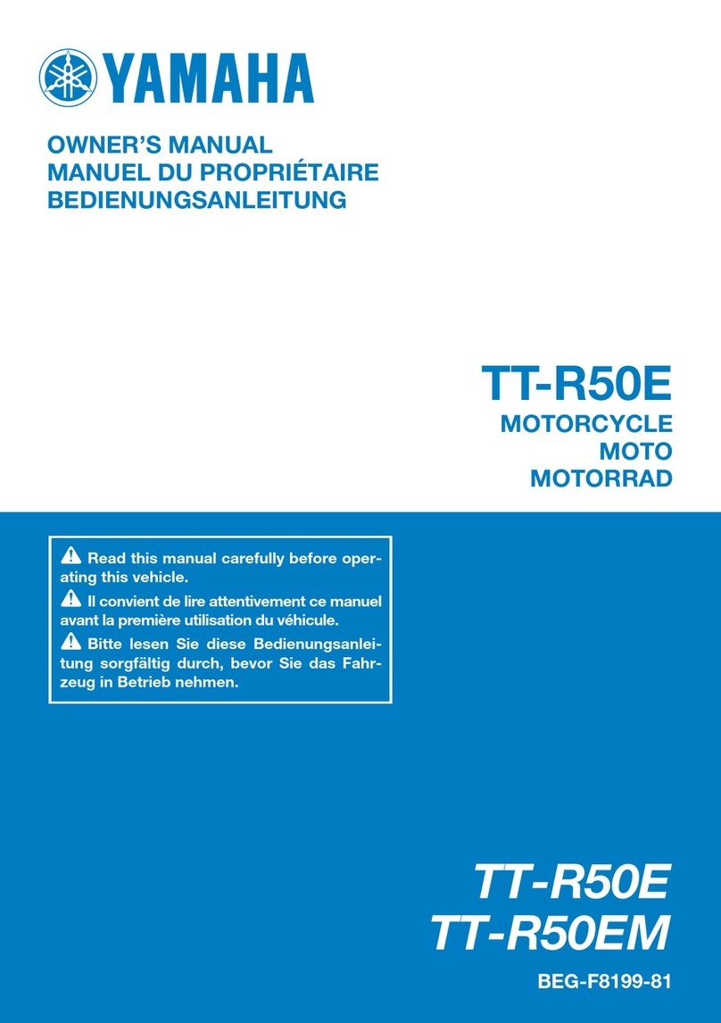 Yamaha TT-R50EM User manual