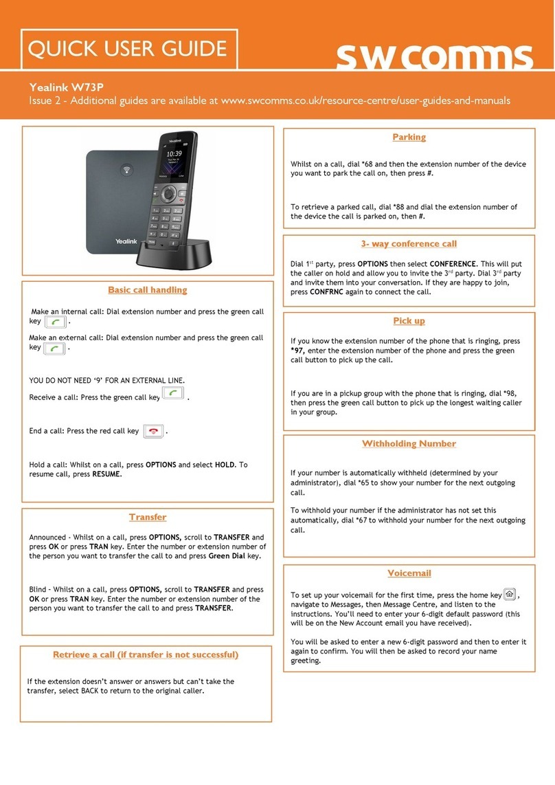 Yealink W73P Instruction manual