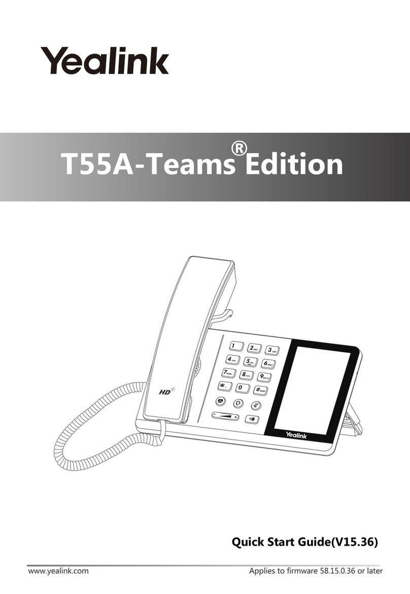 Yealink T55A-Teams User manual