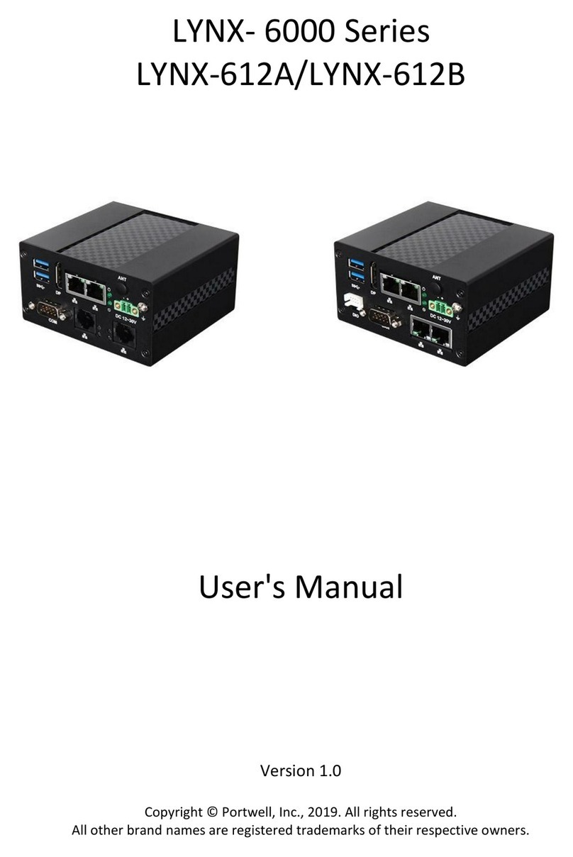 Portwell LYNX- 6000 Series User manual