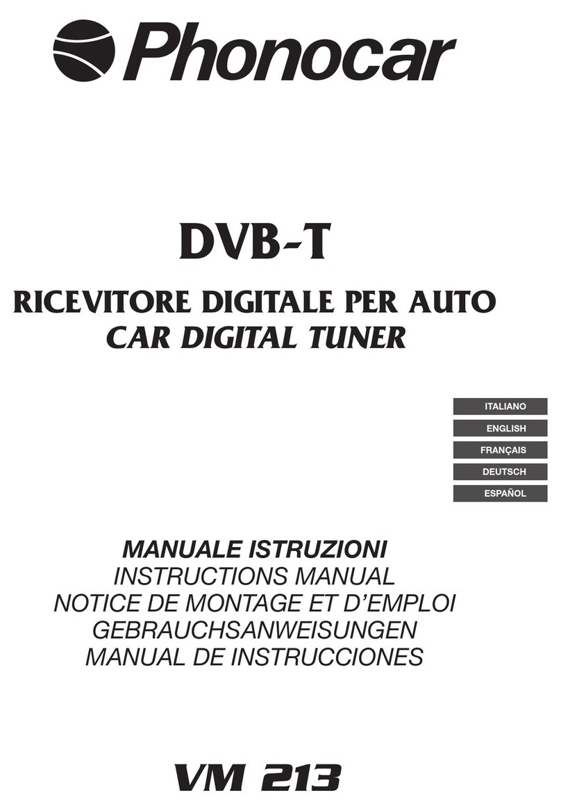 Phonocar VM 213 instruction manual