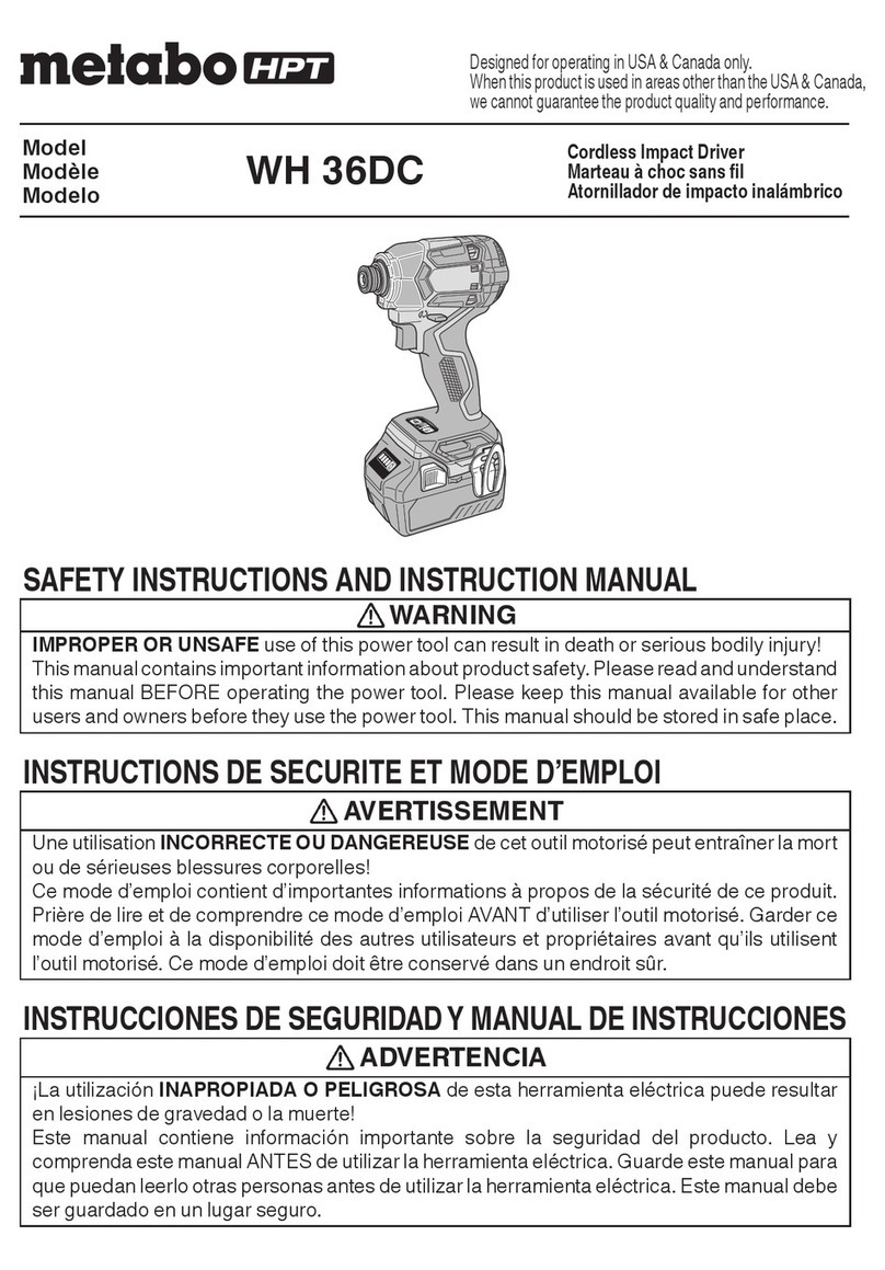Hitachi WH 36DC Troubleshooting guide