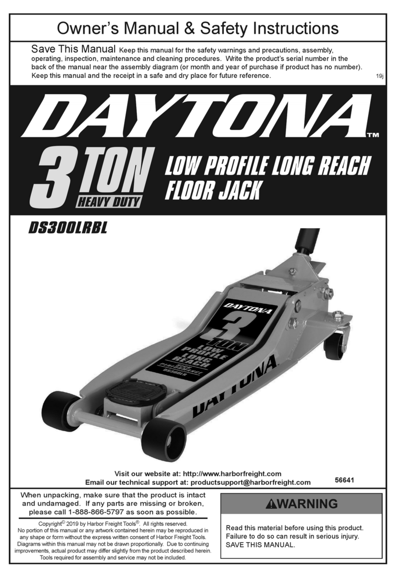 Daytona DS300LRBL Owner's manual & safety instructions