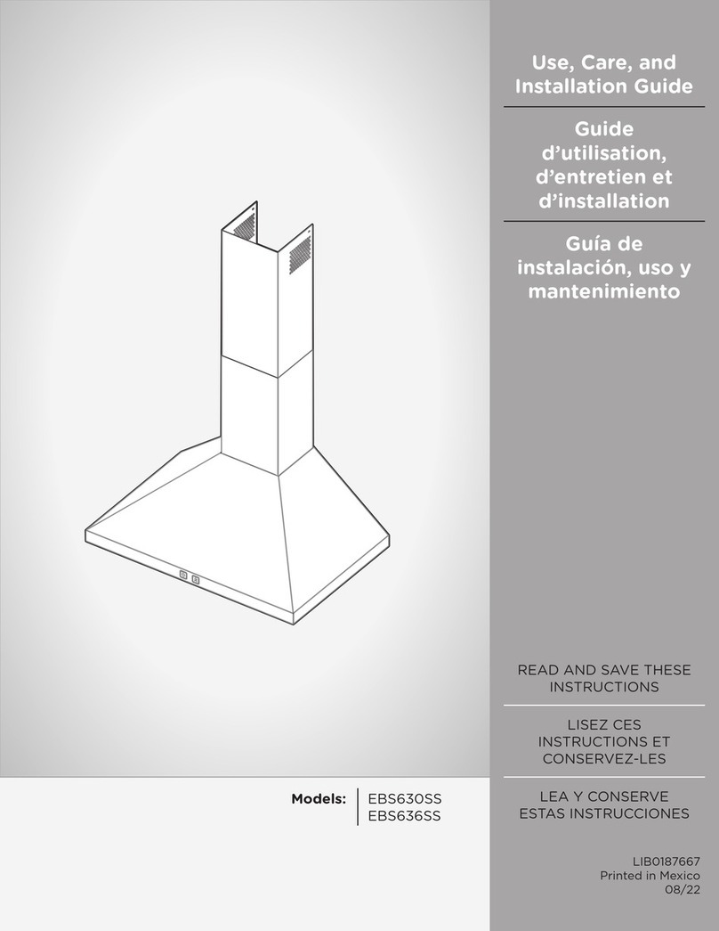 ELICA BOLSENA EBS630SS Installation guide