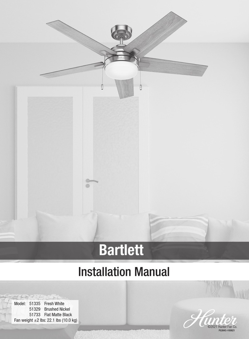 Hunter 51733 User manual