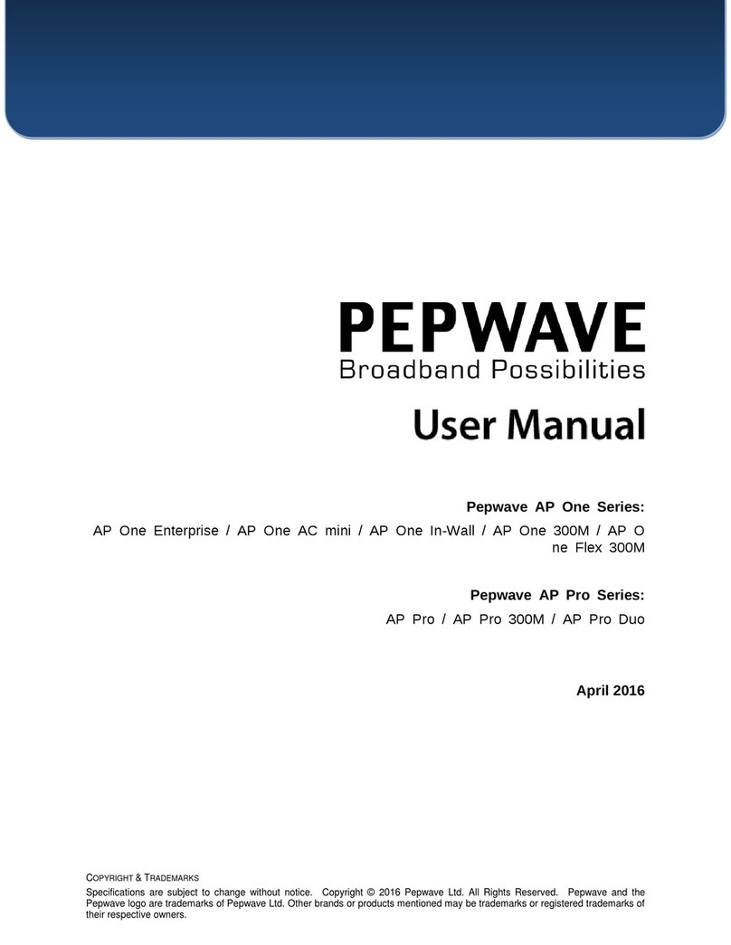 Pepwave AP Pro Series User manual