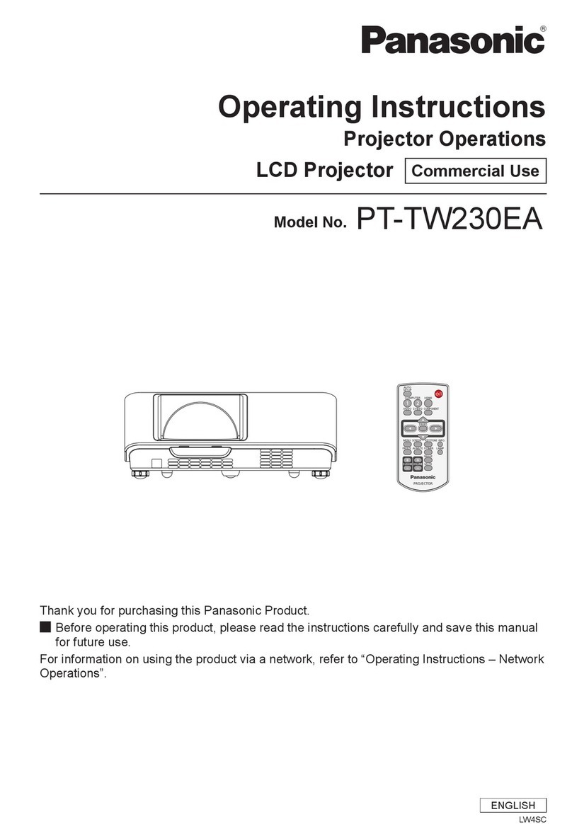 Panasonic PT-TW230EA User manual