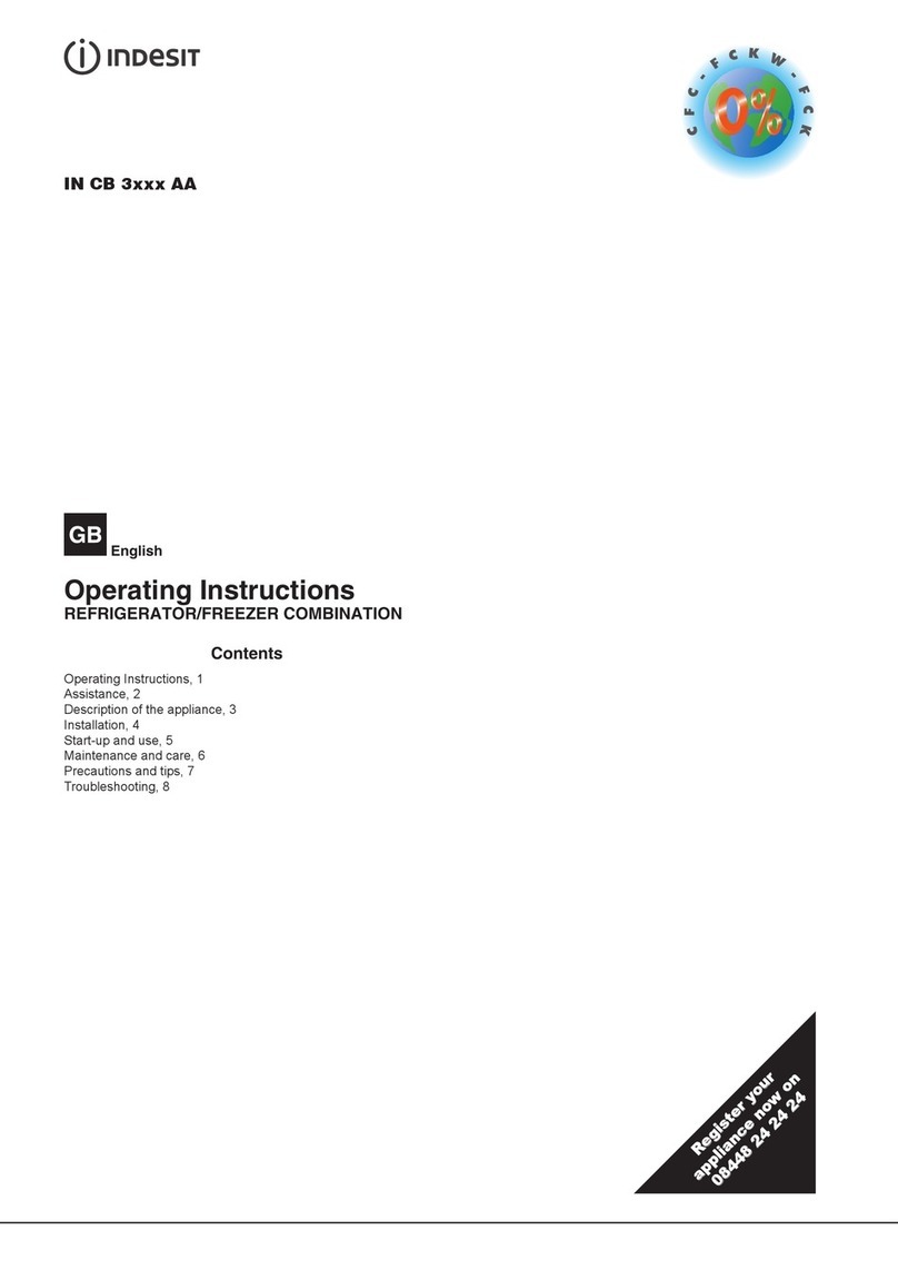 Indesit IN CB 3 AA Series operating instructions Indesit IN CB 3 AA Series operating instructions