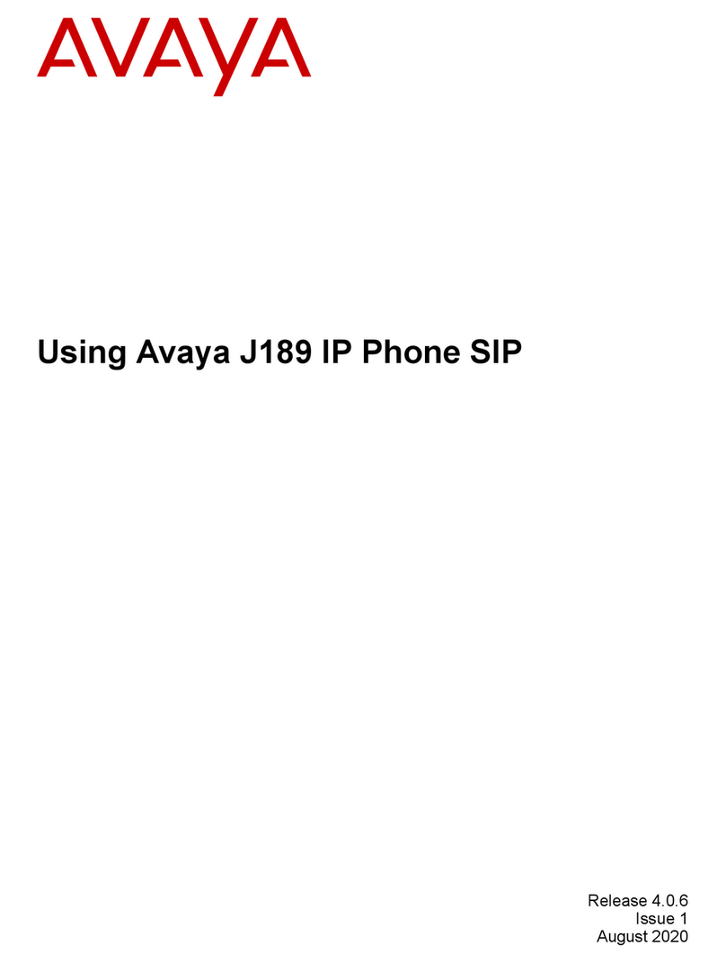 Avaya J189 User manual