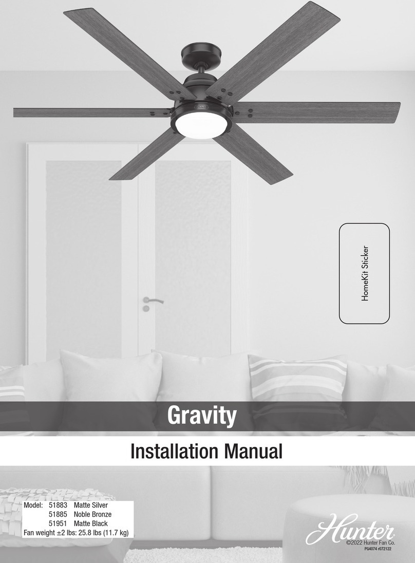 Hunter 51883 User manual