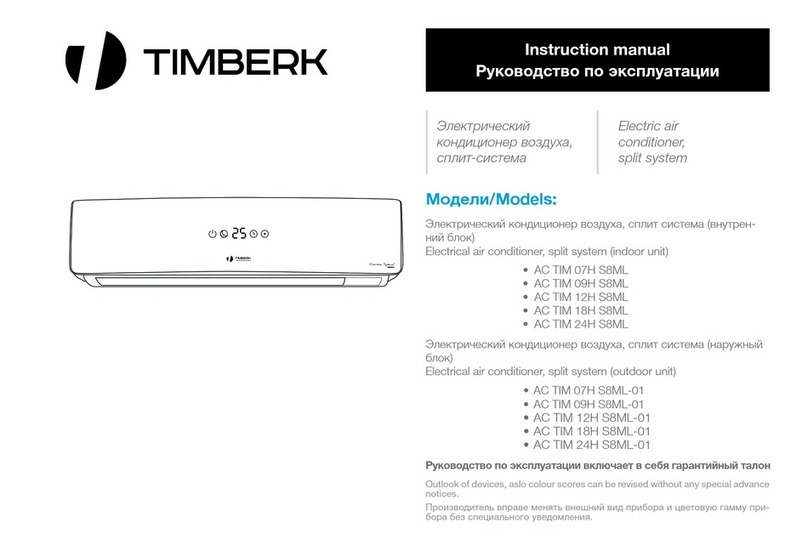Timberk AC TIM 09H S8ML User manual