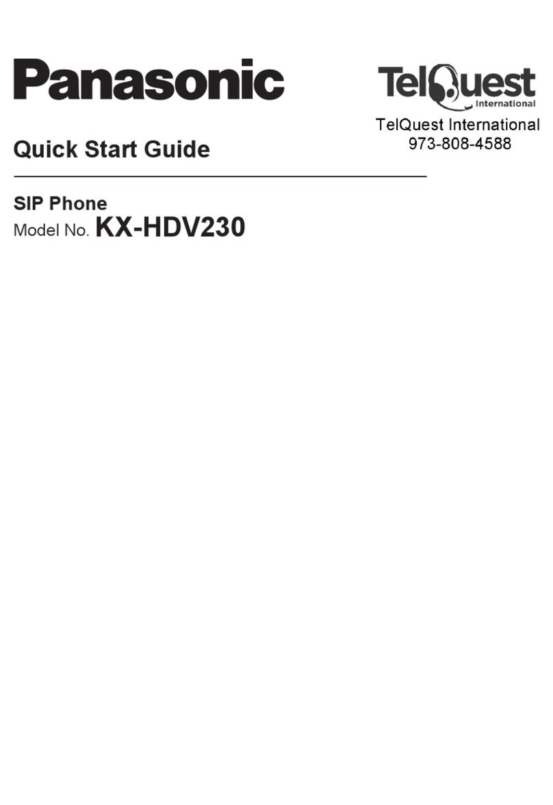 Panasonic KX-HDV230 quick start guide