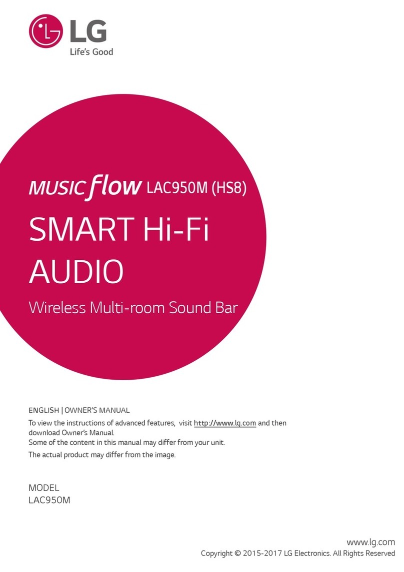 LG MUSIC FLOW LAC950M User manual