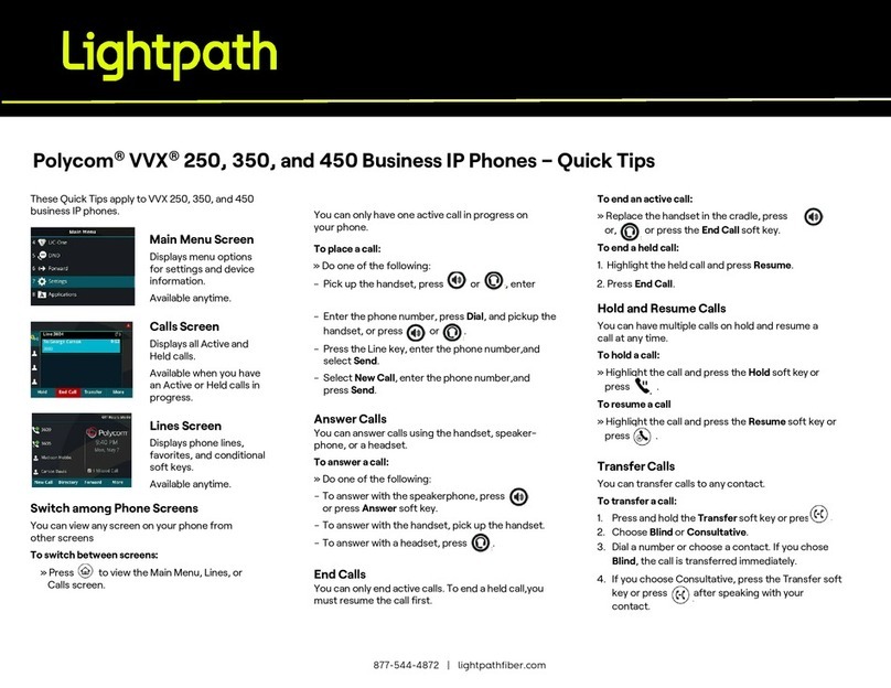Polycom VVX 250 Quick tips