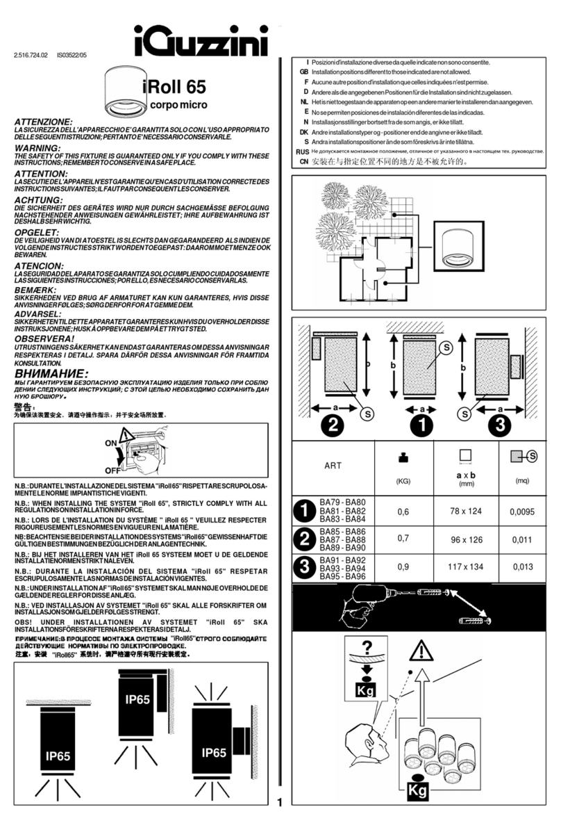 iGuzzini BA79 User manual