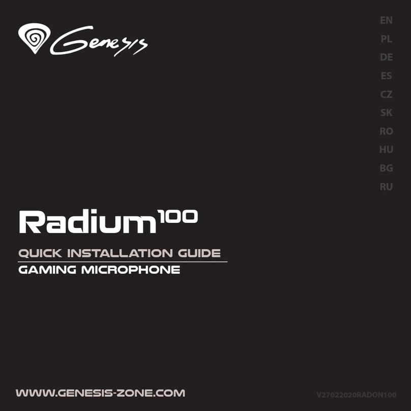 Genesis Radium 100 Quick installation guide