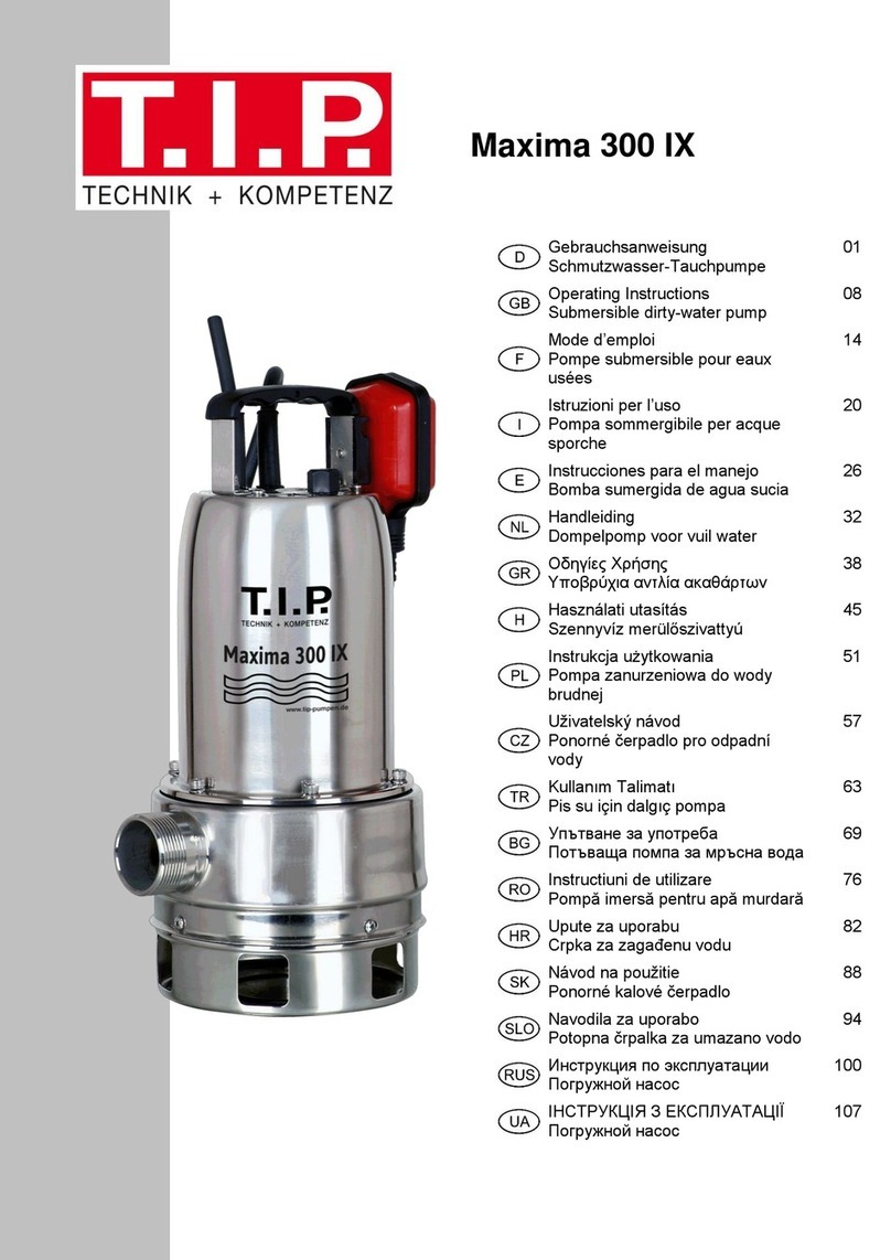 T.I.P. Maxima 300 IX operating instructions
