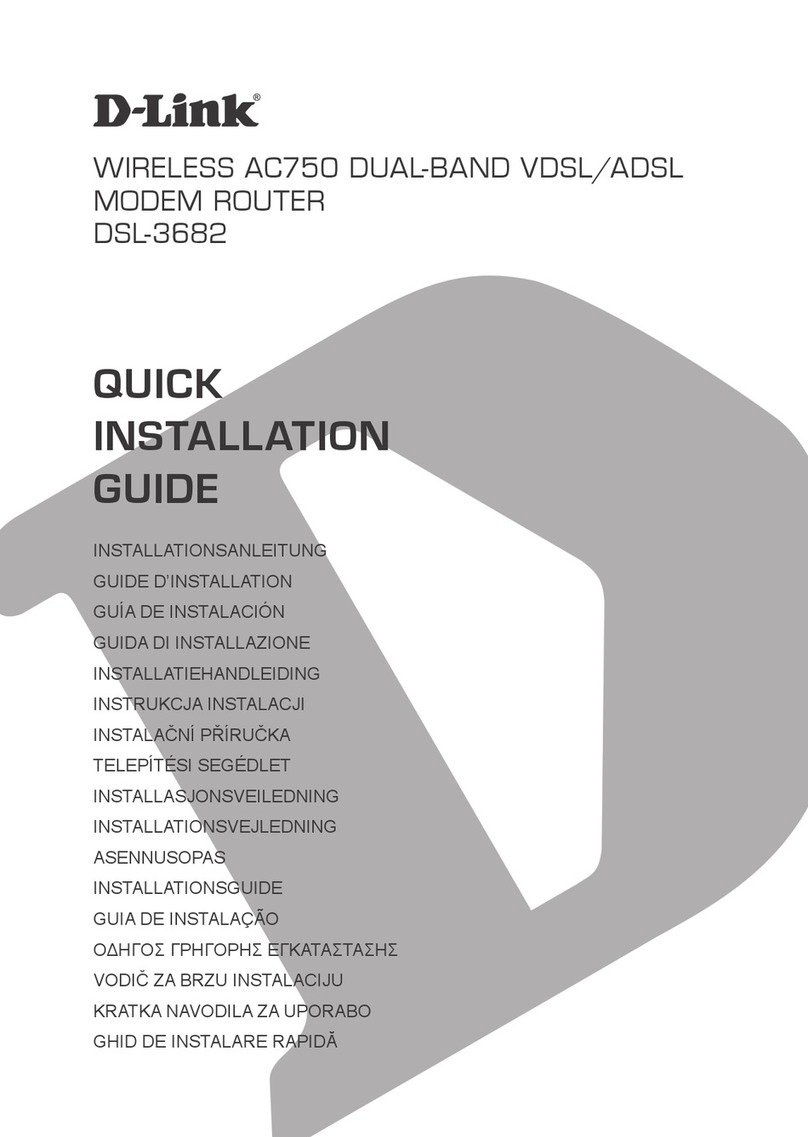 D-Link DSL-3682 User manual D-Link DSL-3682 User manual