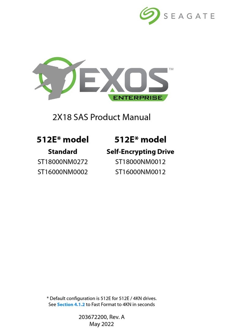 Seagate EXOS ENTERPRISE 2X18 SAS 512E Standard product manual Seagate EXOS ENTERPRISE 2X18 SAS 512E Standard product manual