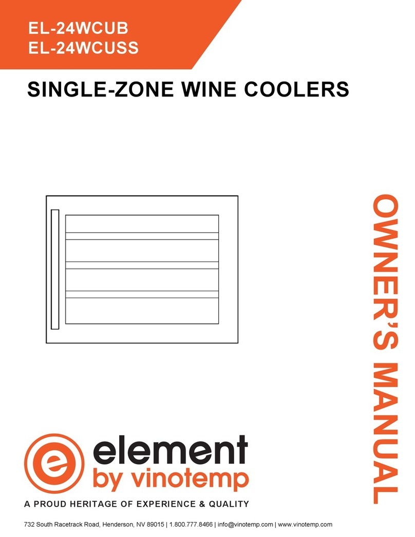 Vinotemp element EL-24WCUB owner's manual