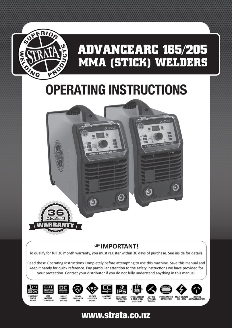 Strata ADVANCEARC 165 User manual